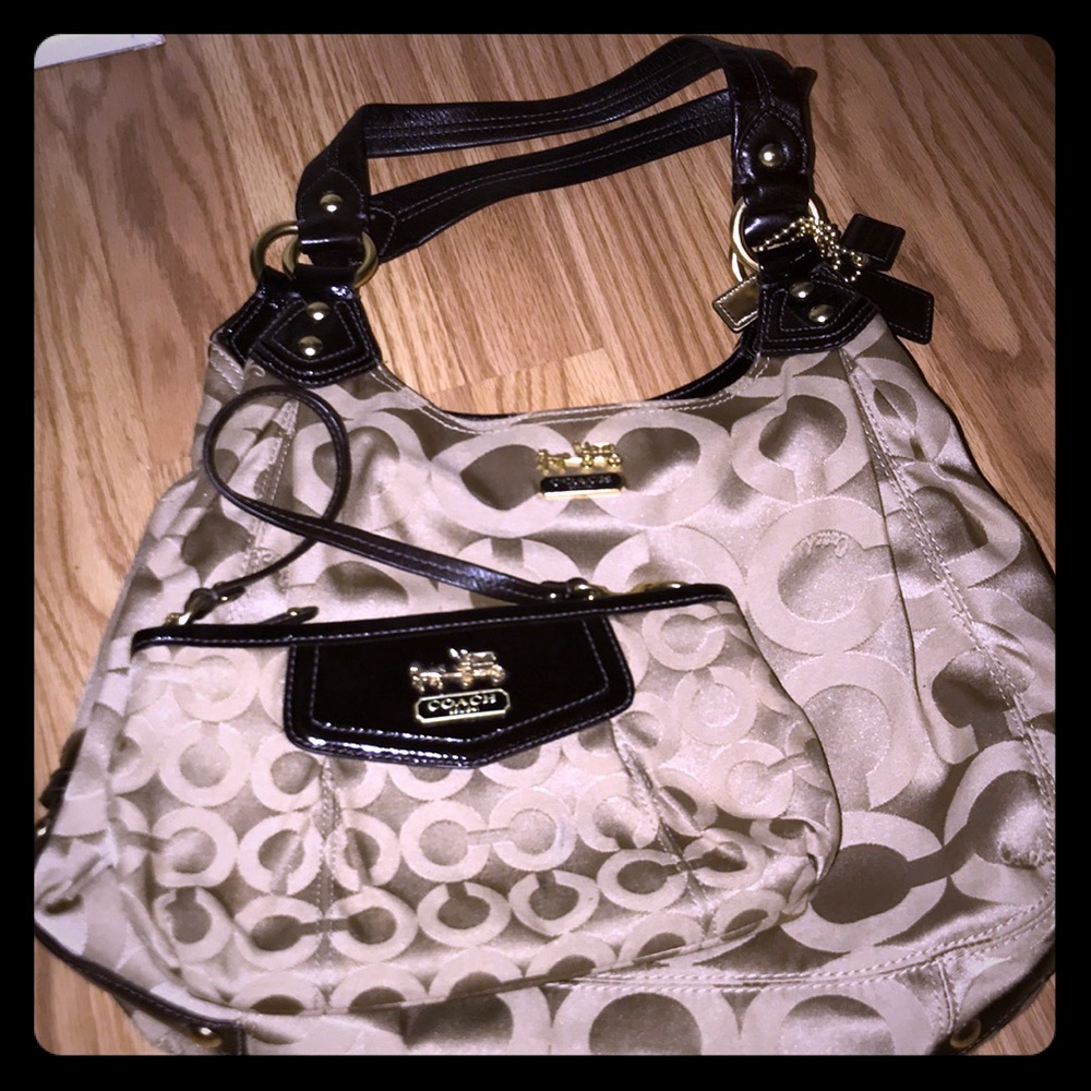 Coach Handbag & Clutch